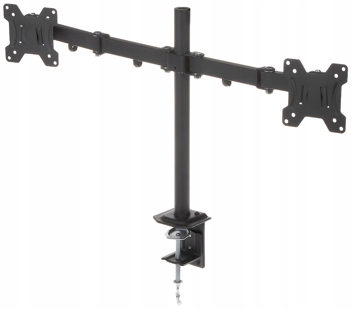 UCHWYT PODWÓJNY NA 2 MONITORY BIURKOWY LCD VESA