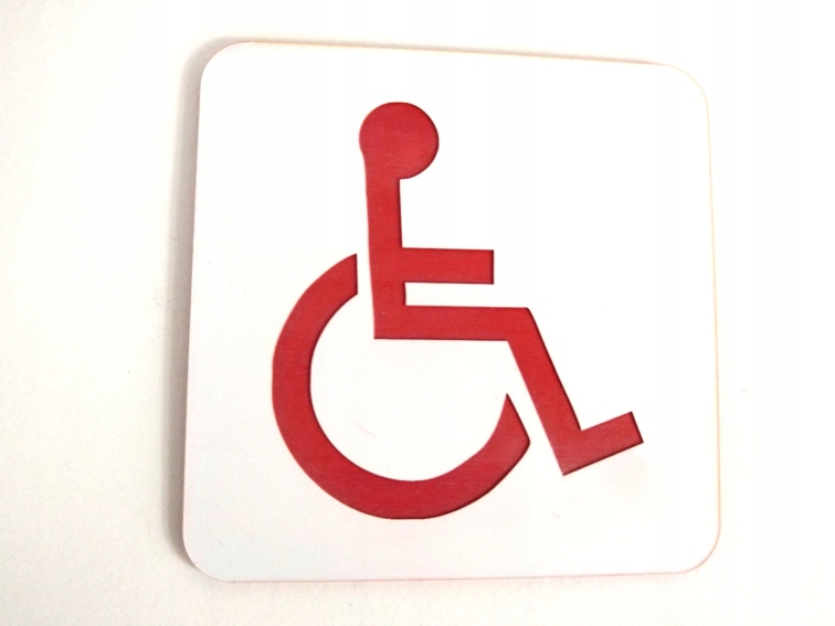 TABLICZKA toaleta WC 6X6 cm emblemat GRAWER znak