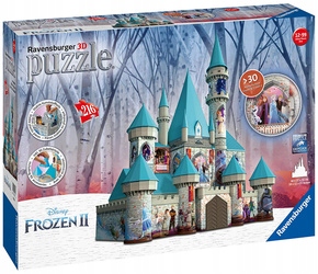 Kraina Lodu Ravensburger Zamek Puzzle 3D Lodowy Pałac Elsy 216 elementów