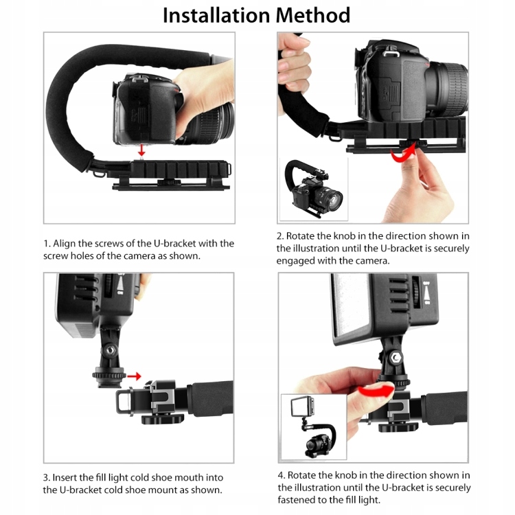 u-Grip стабілізатор для камери тримач камери U c чорний колір