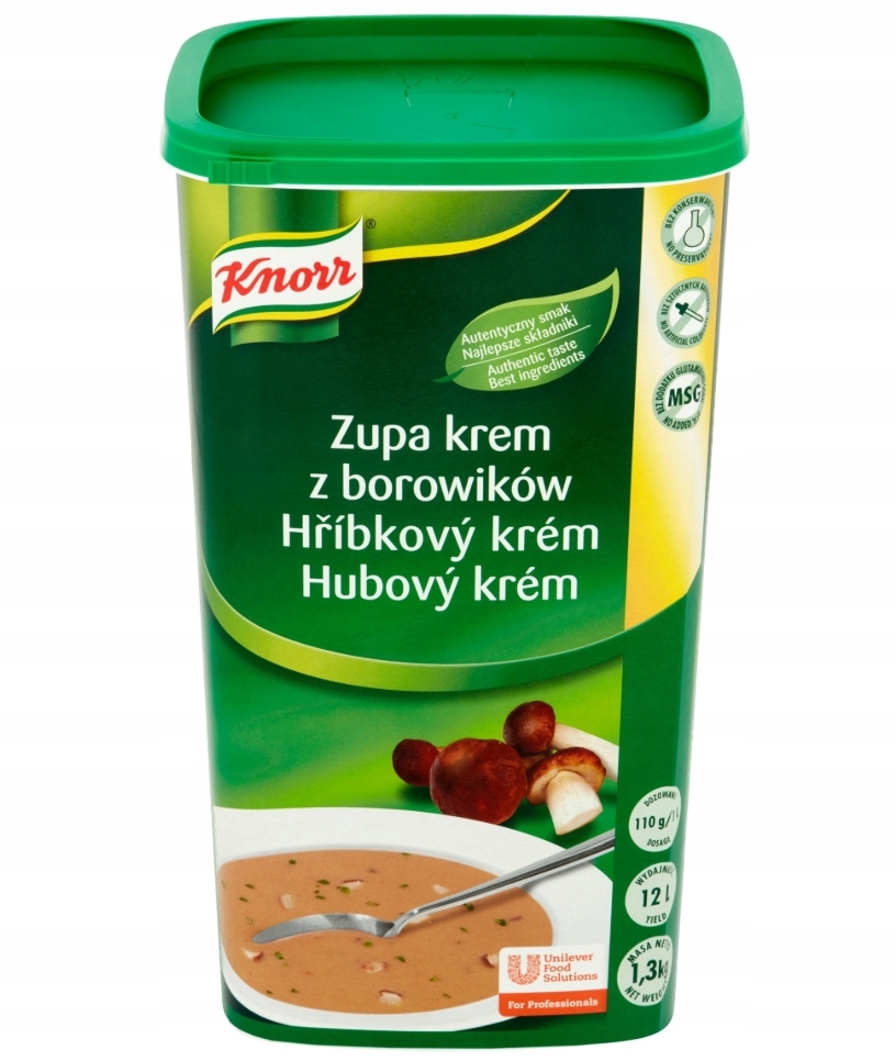 Levně Krémová polévka z hříbků 1,3 kg Knorr houbový krém