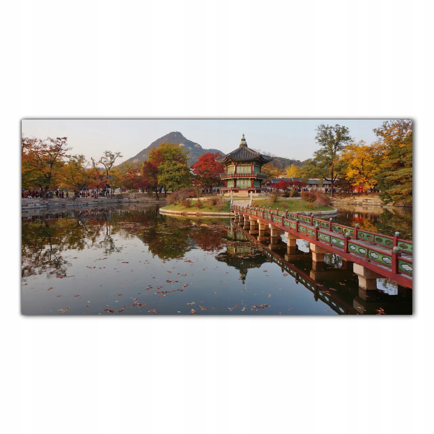 Palác Podzim Korea 100x50 Sklo lacobel do kuchyně
