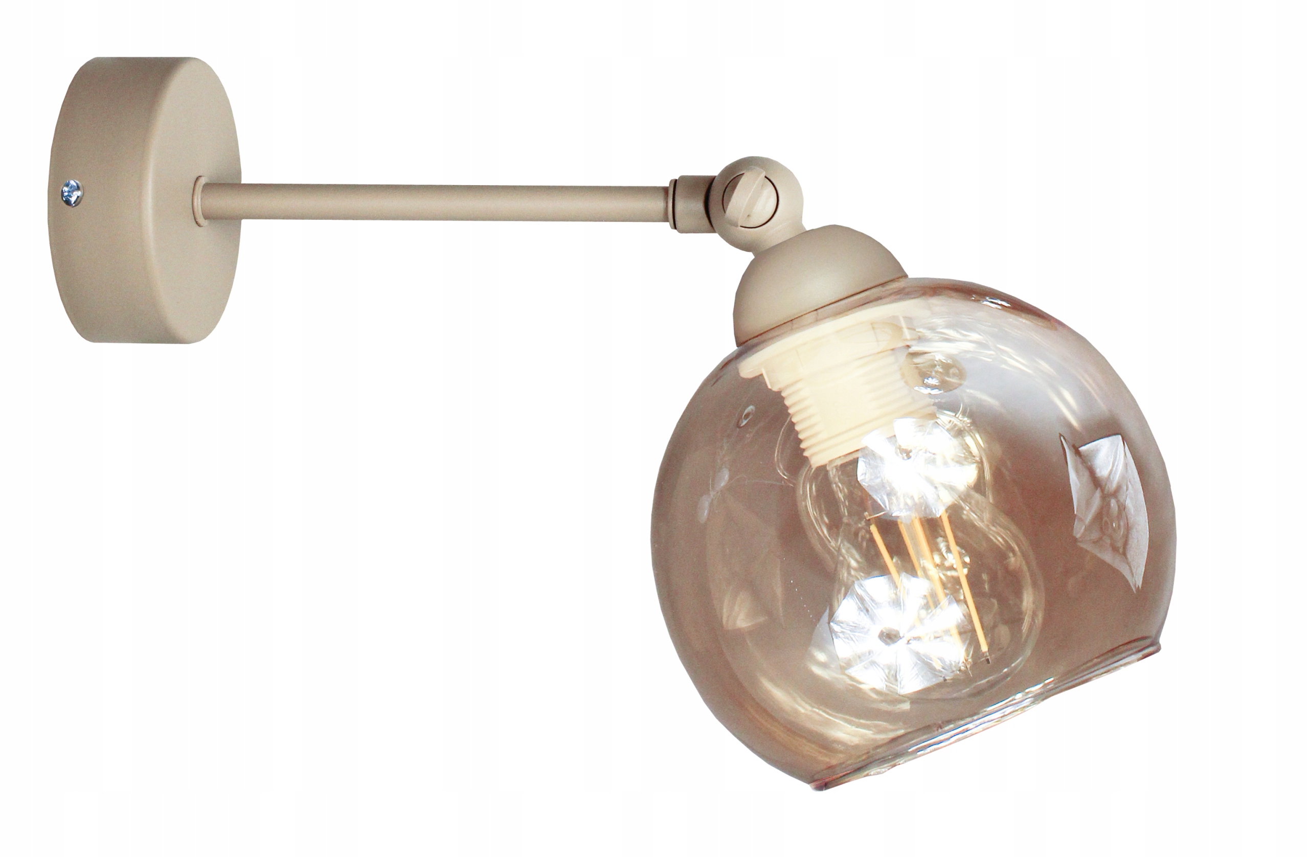 Nástěnná nástěnná lampa Glass béžová nástěnná svítidla stropní lampa loft led