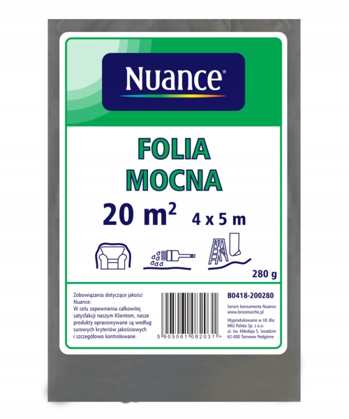 

Nuance Folia budowlana 4 x 5 m mocna
