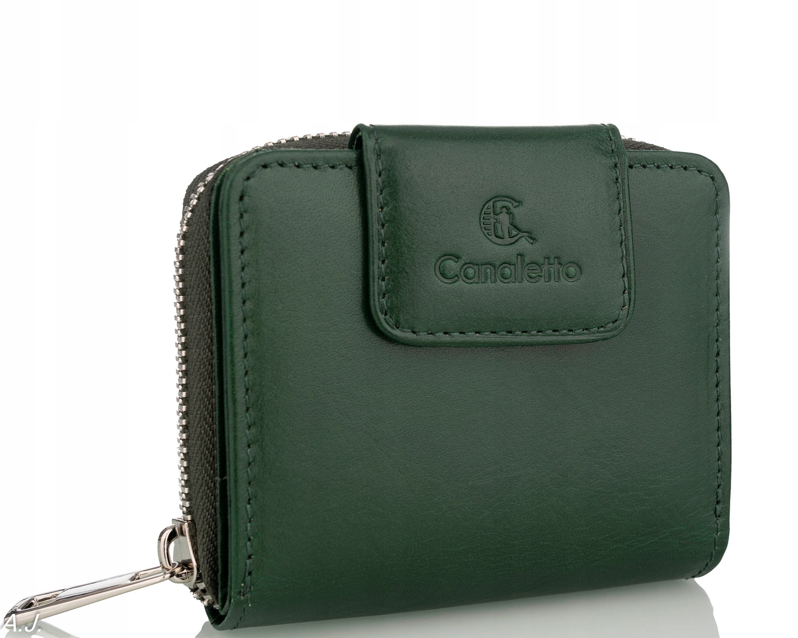 PORTFEL SKÓRZANY DAMSKI ŚREDNI SKÓRY MOTYLKI ZAMEK RFID