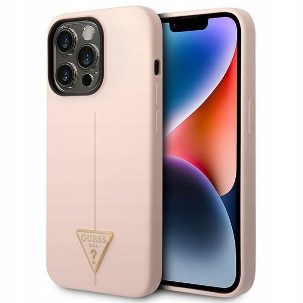 Originální pouzdro Guess pro iPhone 14 Pro Max 6,7" růžové pouzdro obal zadní kryt