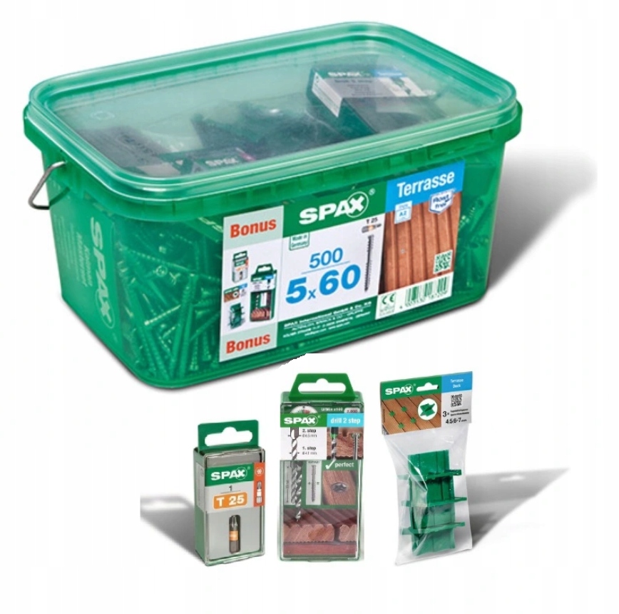 

Spax Wkręty Do Deski Tarasowej 5x60 500 Sztuk