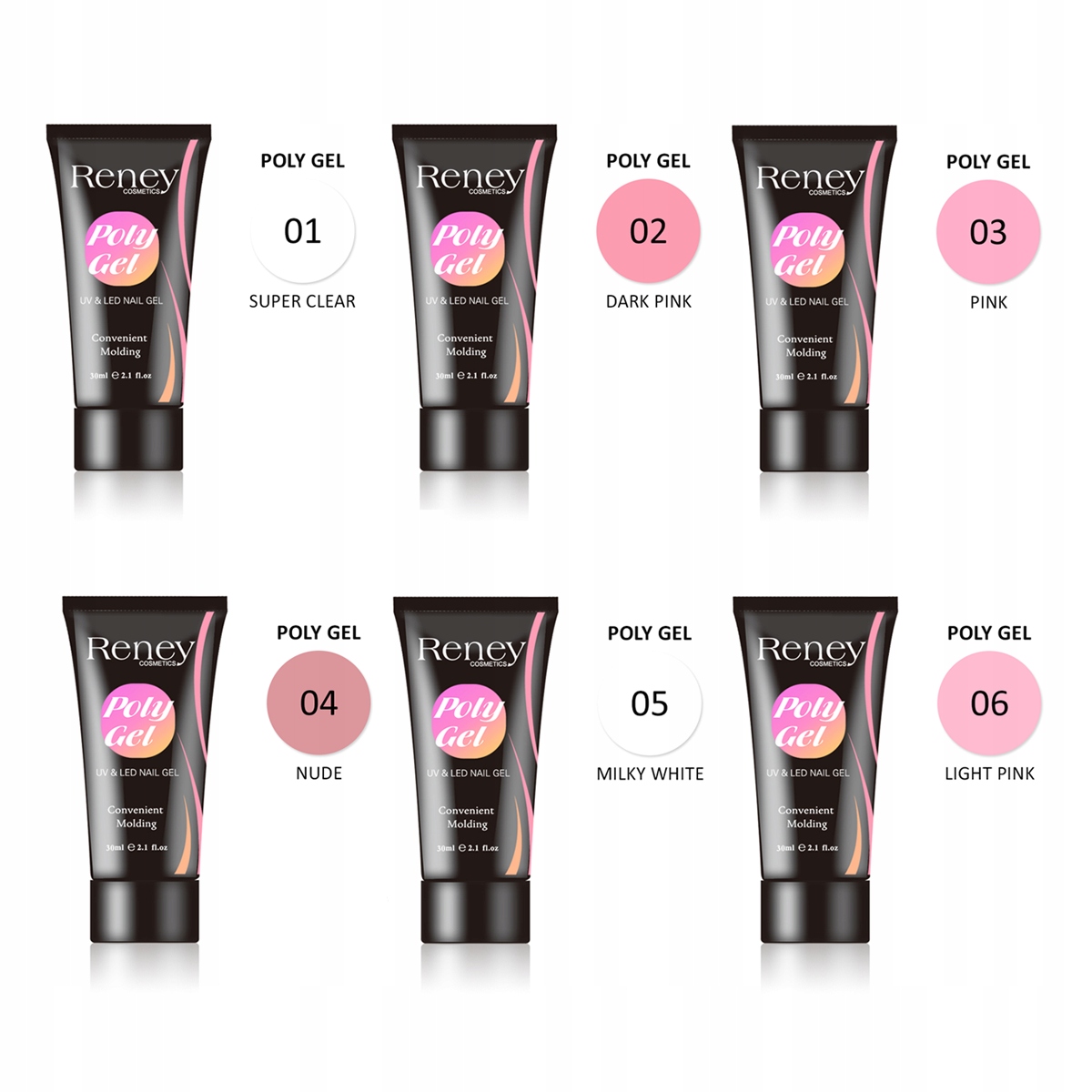 Reney Polygel Acrylgel Light Pink 06 30ml Rodzaj inny