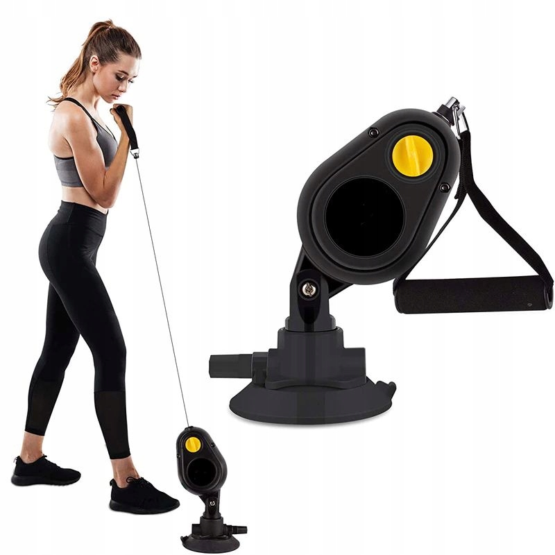 Závěsná Posilovací Kladka pro cvičení s přísavkou nastavitelný: 2.5 kg, 5 kg, 7 kg