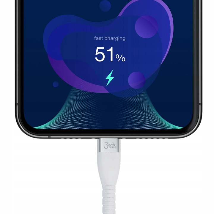 Kabel USB typ C - Apple Lightning 3mk 1 m Kod producenta 3mk Hyper Silicone Cable Lightning