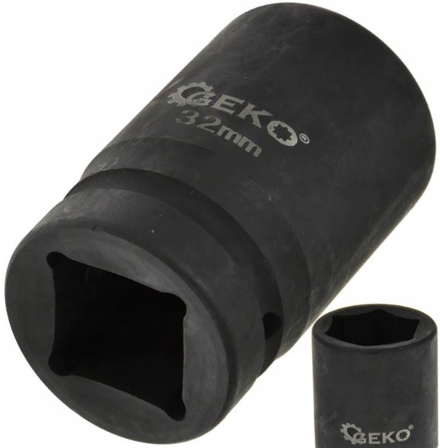 Nasadka udarowa 1" sześciokątna 32mm czarna