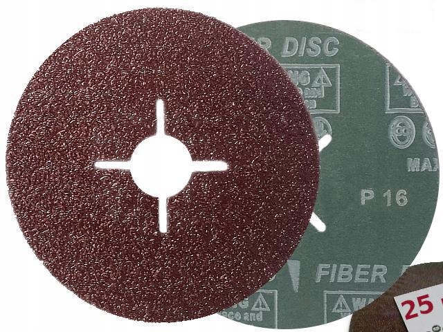 

Krążek Fibrowy Dysk Tarcza Fibra 125mm P 16 x25szt