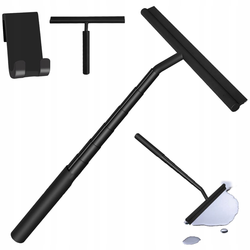 Levně Teleskopická Stěrka Na Vodu S Dvojicí Skel Zrcadel, Háček Černý