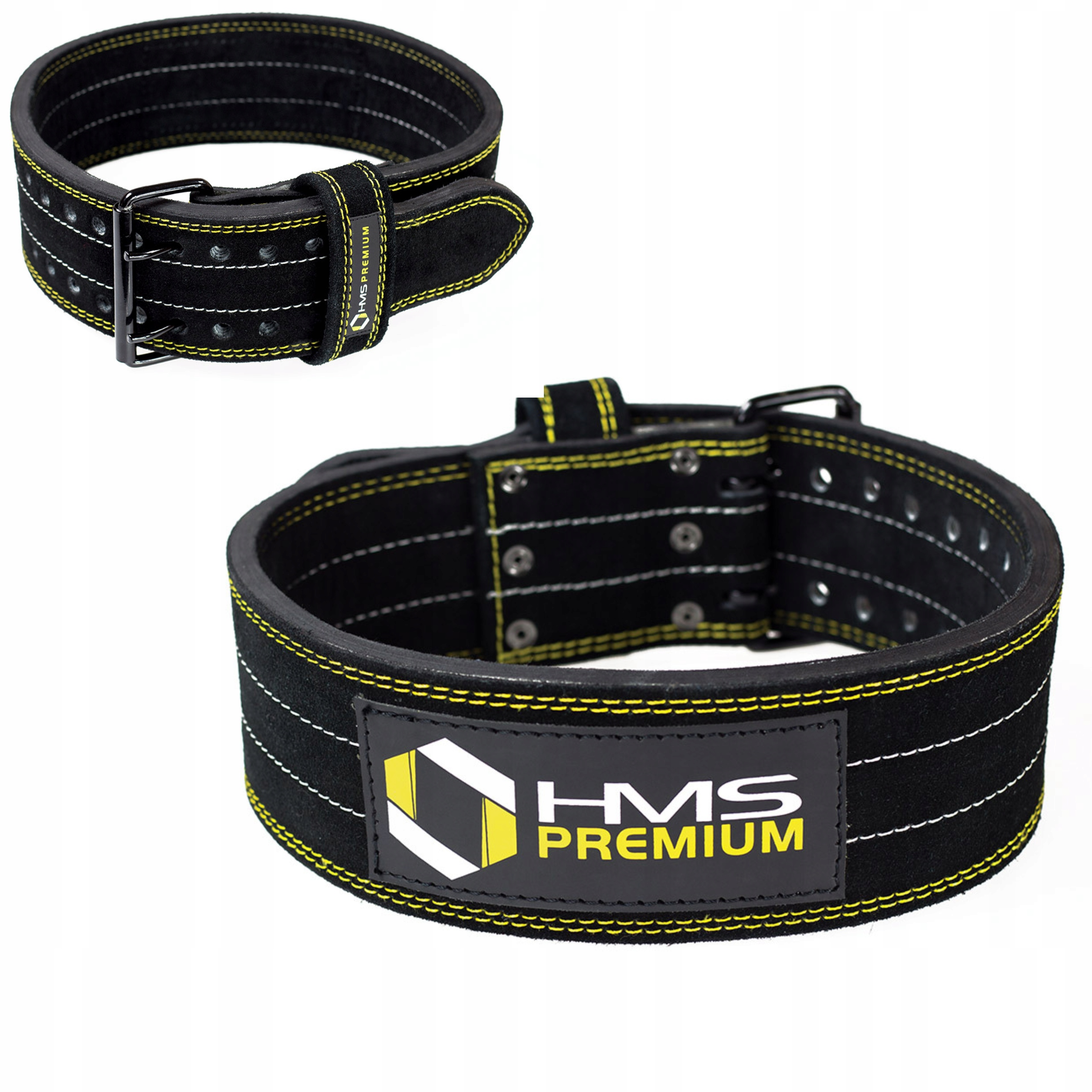 Tréninkový pás S Hms Premium Kůže Pro Zátěž Stabilizace Beder Pro Fit