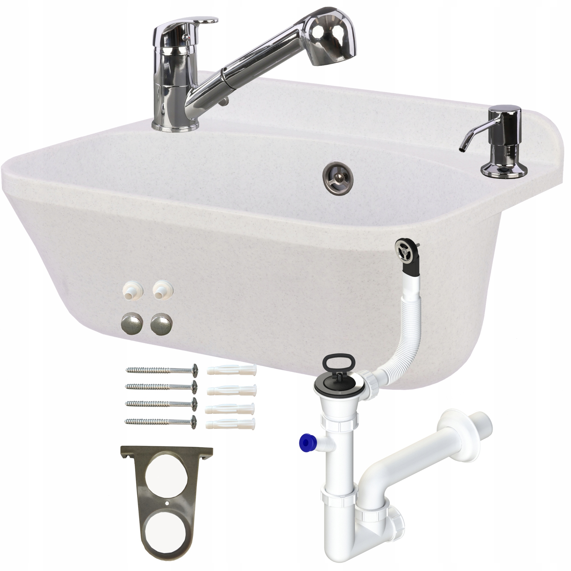 Priemyselný drez pracovná komora batéria dávkovač