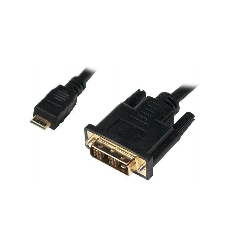 LL Kabel mini Hdmi (C)-DVI-D 18+1 Sl 1m dł Gold Hd