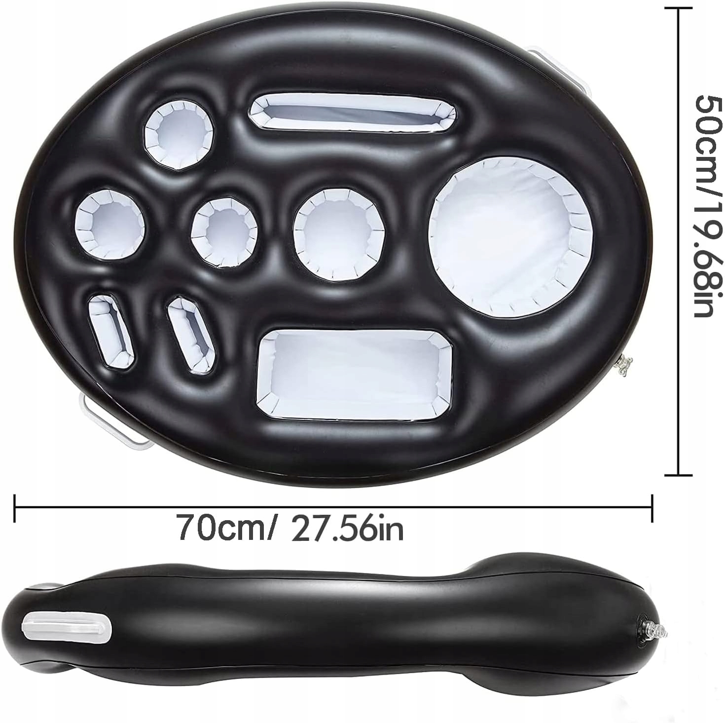 PŁYWAJĄCY STOLIK DO BASENU JACUZZI DMUCHANY BAREK NAPOJE DRINKI CZARNY Marka inna marka