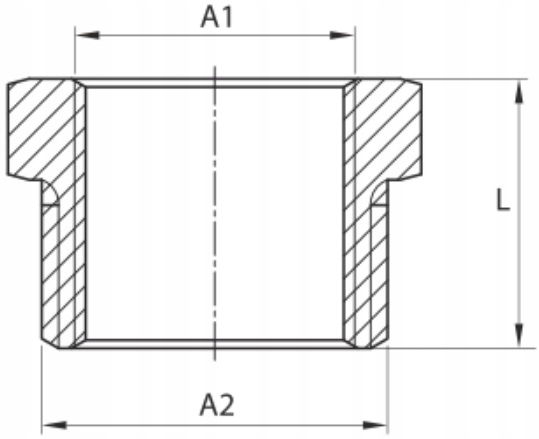REDUKCJA MOSIĘŻNA 1/2' X 1/4' Typ kształtka