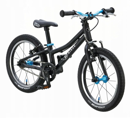 Rower Dziecięcy KUbikes 16S Mtb Black/Laser Blue Czarny