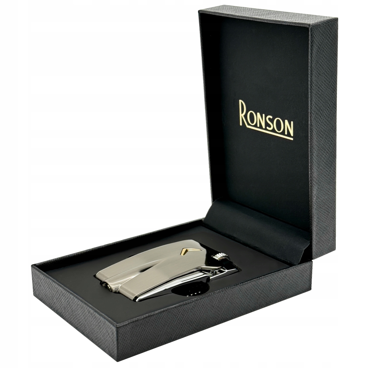 Zapalovač Ronson Mini Premier Varaflame Gun Metal plynový