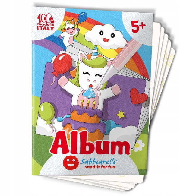 

Sabbiarelli Album kolorowanie piaskiem Jednorożce