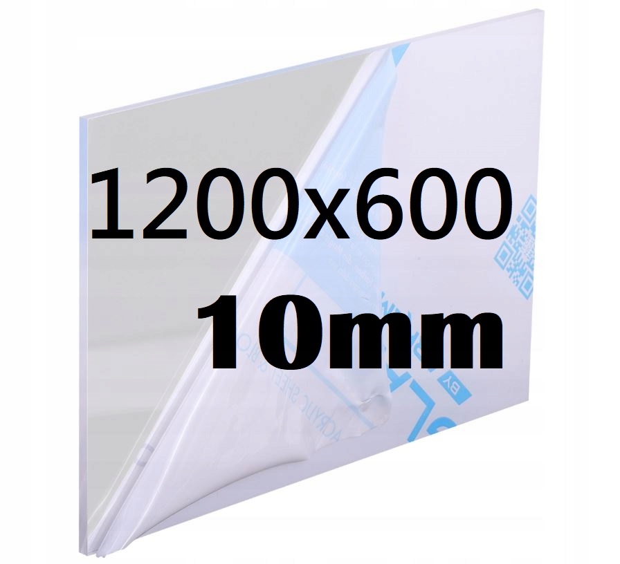 Plexi Plexi Plexi Plexa na míru 120 cm x 60 cm x 10 mm