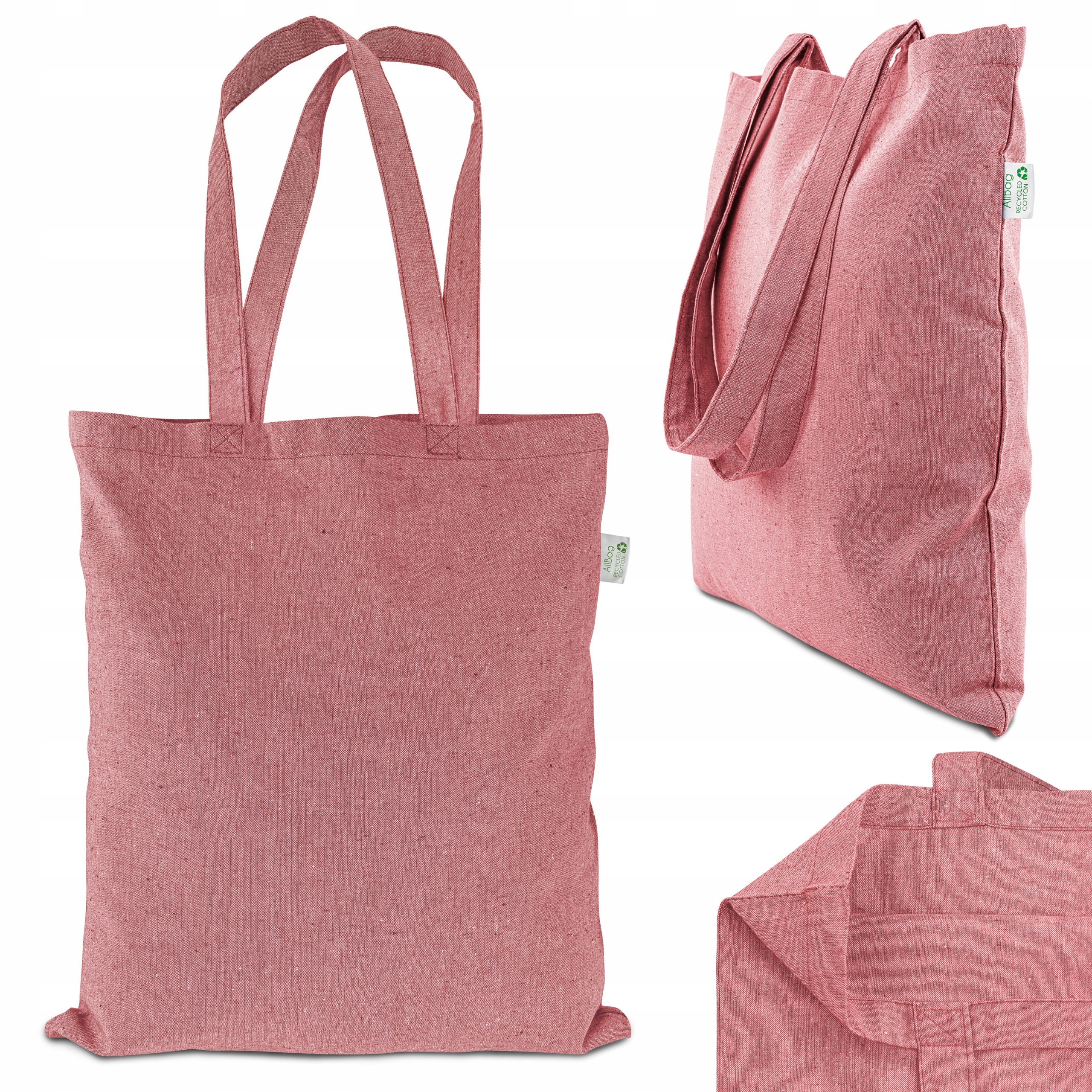 TORBA BAWEŁNIANA z recyklingu EKOLOGICZNA eko Marka Allbag