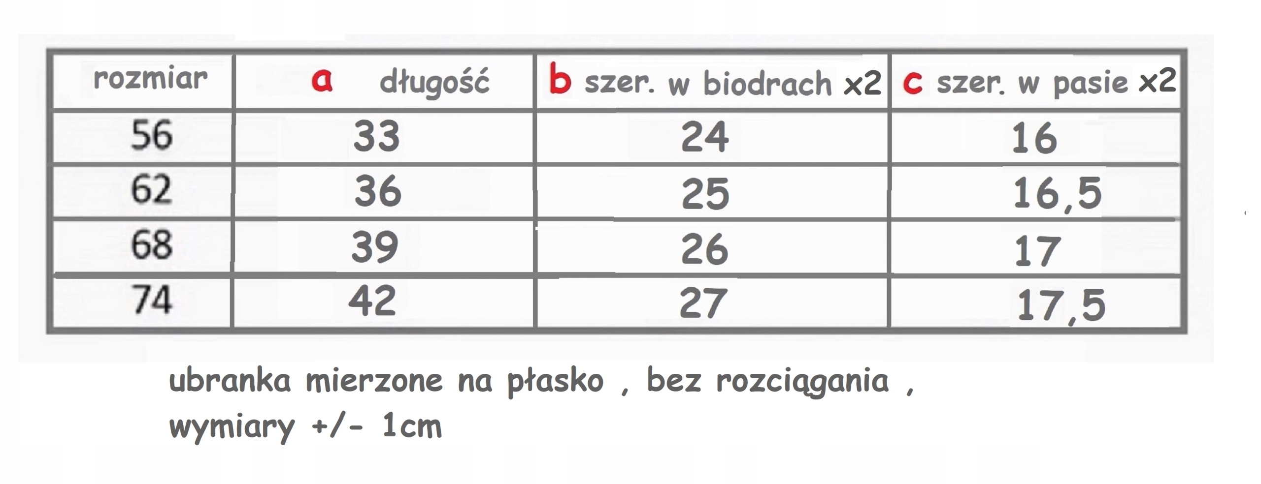 PÓŁŚPIOCHY BEZUCISKOWE r.68 KAIA-BABY RÓŻE /61/ Skład surowcowy 100% bawełna