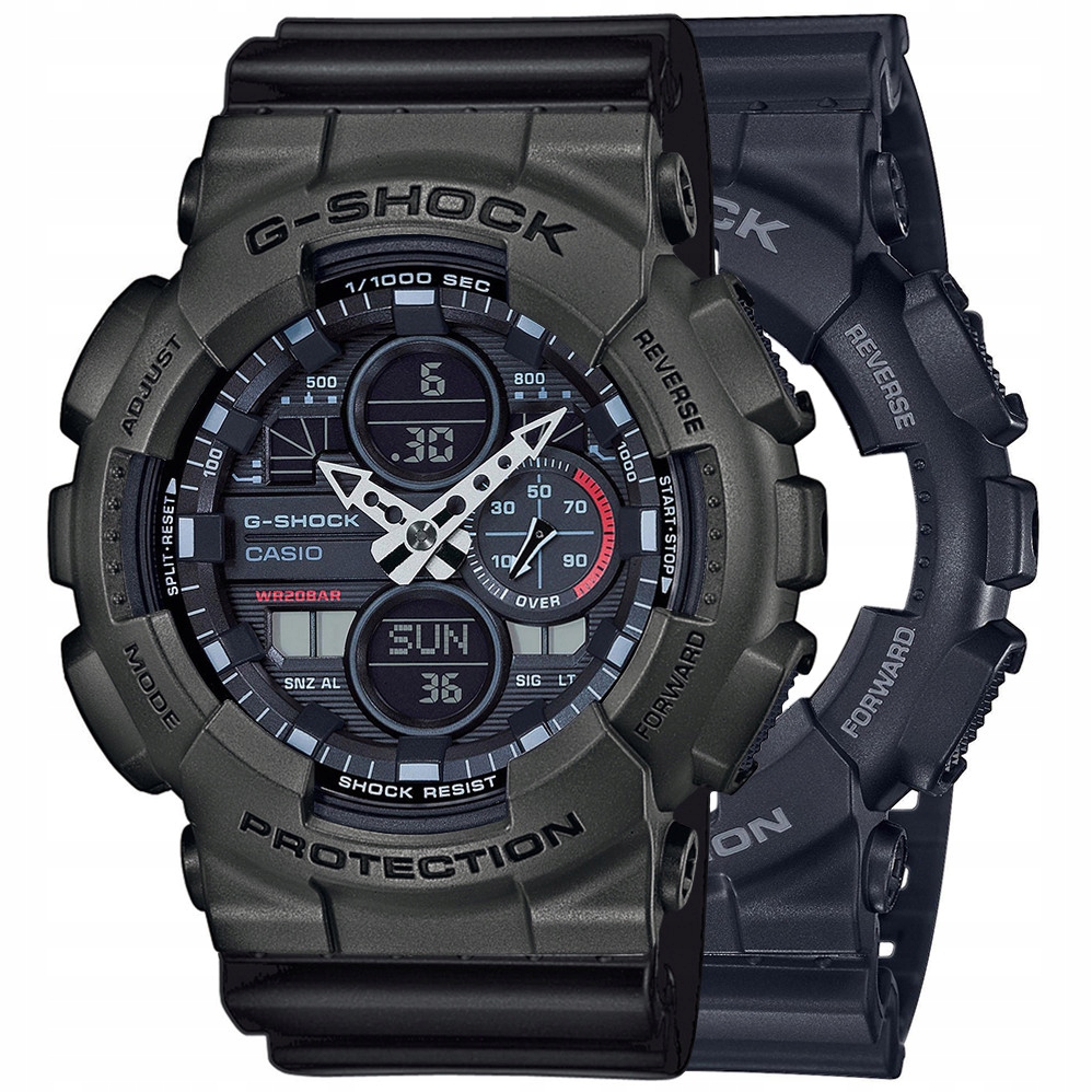 Hodinky Casio G-Shock Set GA-140-1A1ER Bezel 10467795 Řemínek 10347688