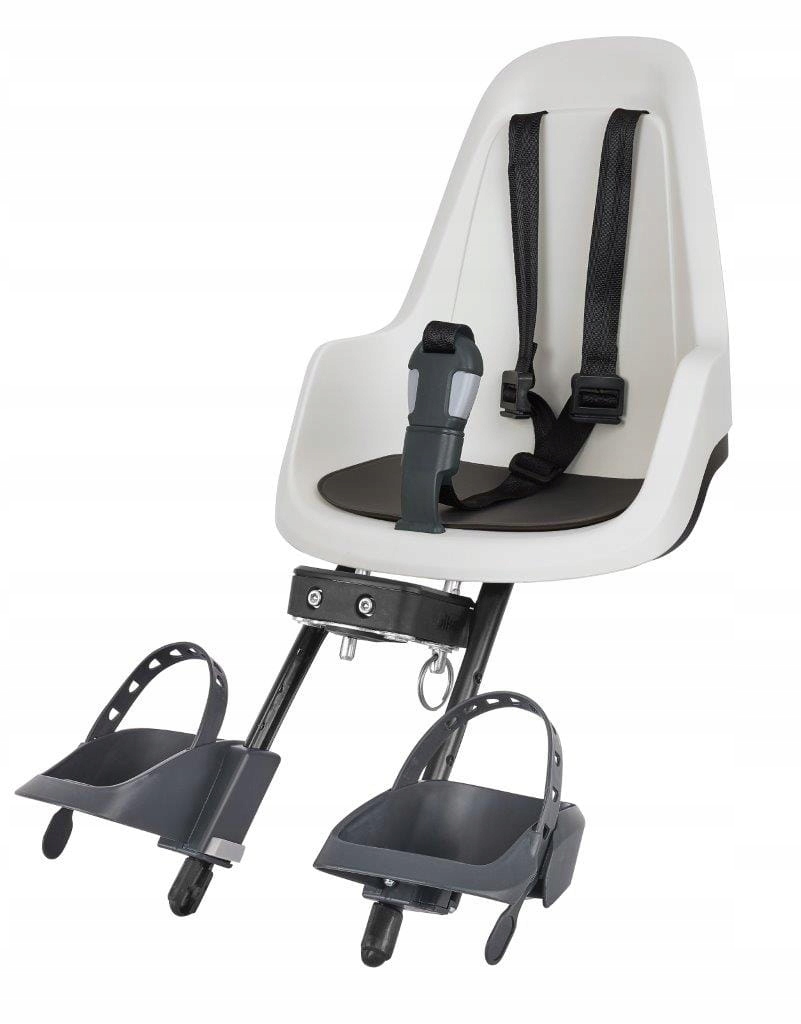 Fotelik rowerowy przedni Bobike Go Minii na kierownicę roweru Vanilla