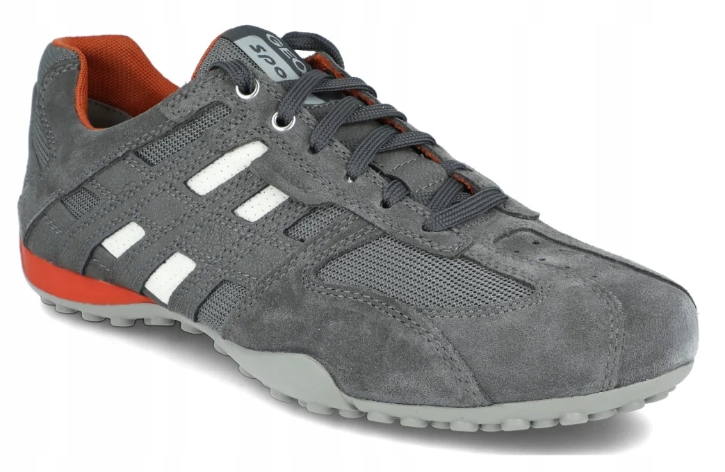 Sportovní boty Geox U4207K šedé, Geox Respira membrána kůže, vel. 39