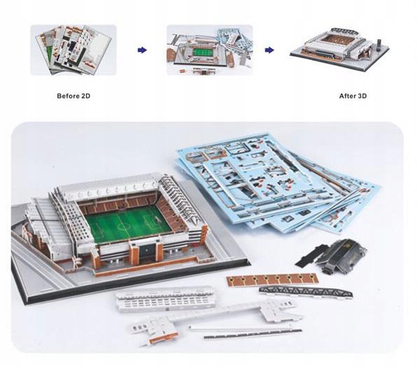 LIVERPOOL FC STADION ANFIELD STADIUM PUZZLE 3D Kolekcja 11