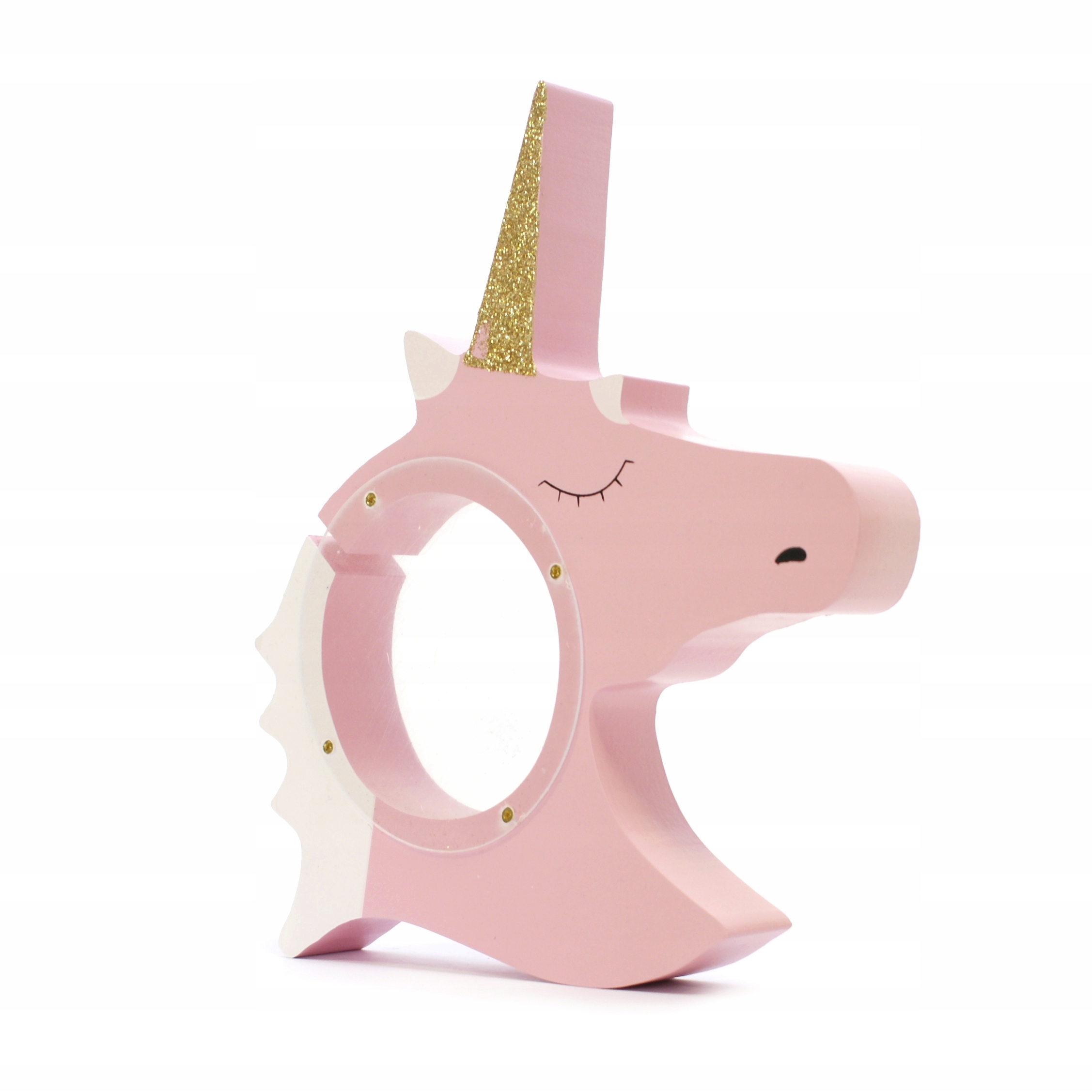 

Skarbonka Drewniana Jednorożec unicorn Różowy