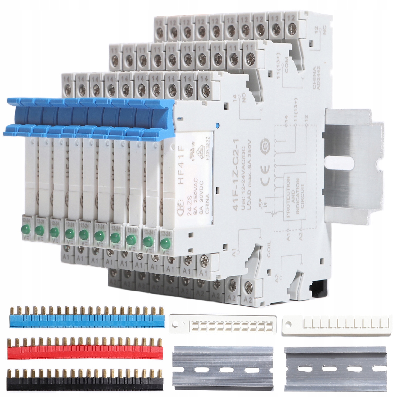Przekaźnik interfejsowy wąskoprofilowy weidmuller 10SZT 6A 250V HF41F