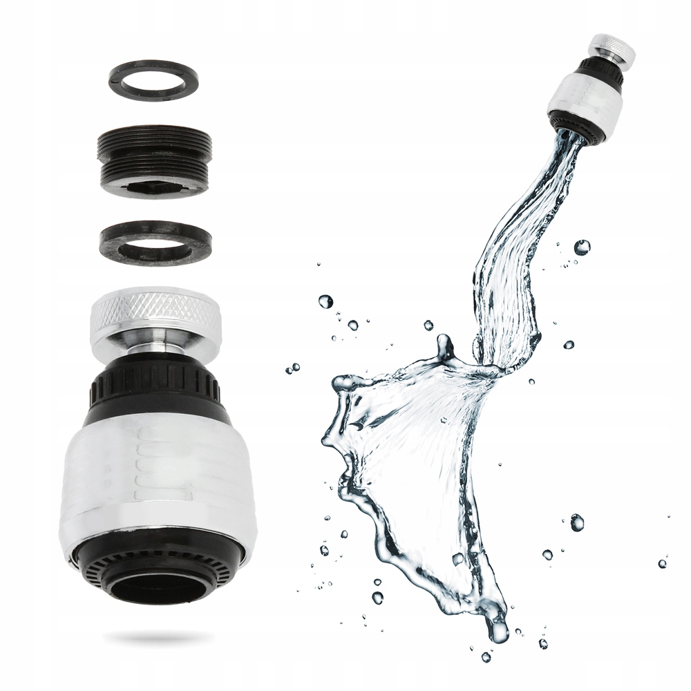 Perlator dwufunkcyjny zlewu łazienki kuchni 22x1 Rozmiar gwintu M22x1