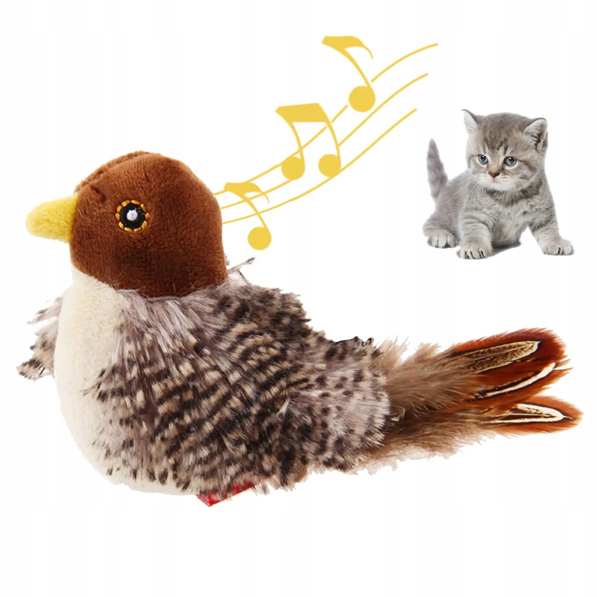 Levně Gigwi Sound Bird Toy Cat Fithe hračky pro kočky Interaktivní hračka pro kočky