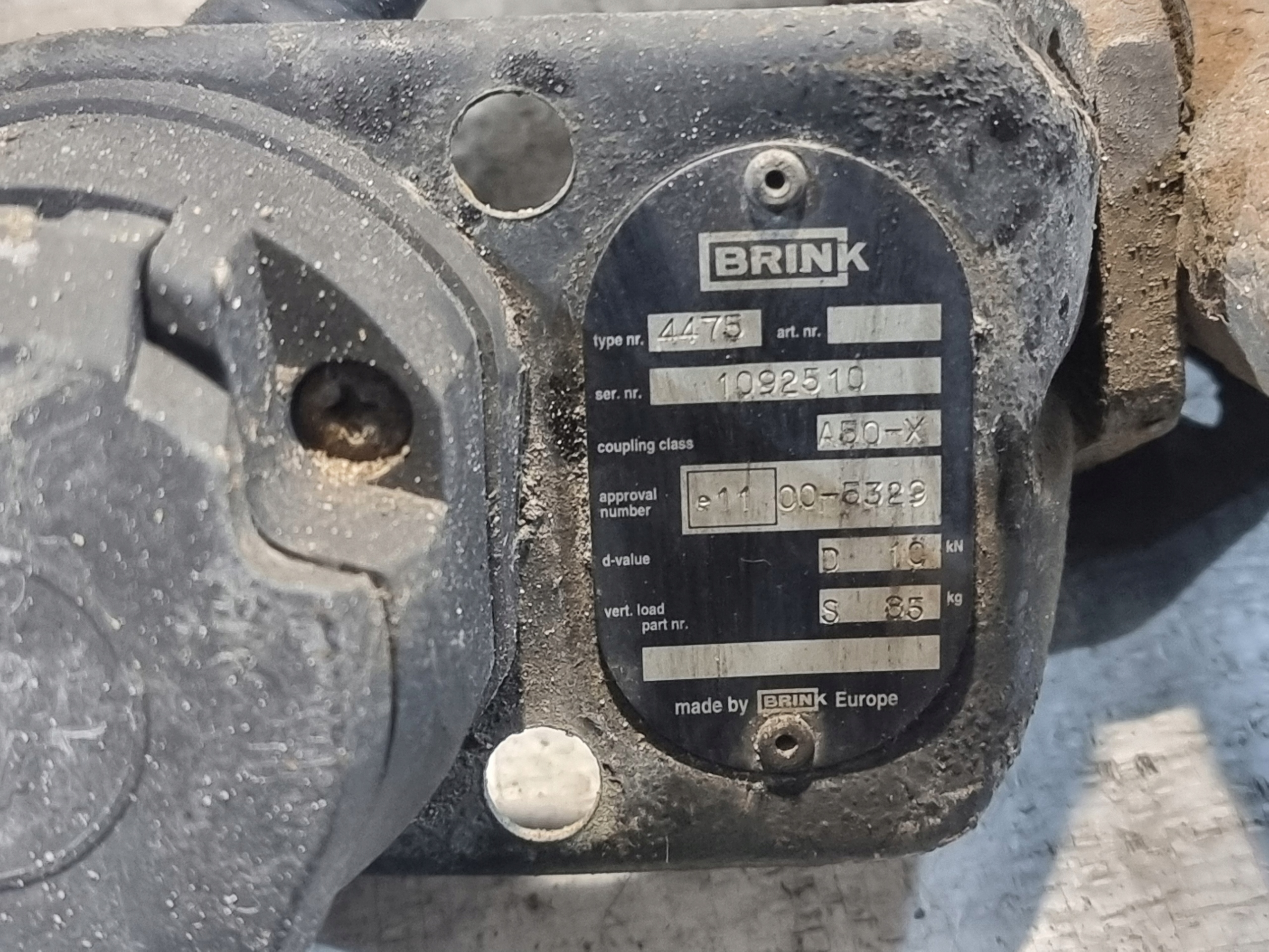 Gancio traino BRINK 1092510 CITROEN C5 e KOMBI
