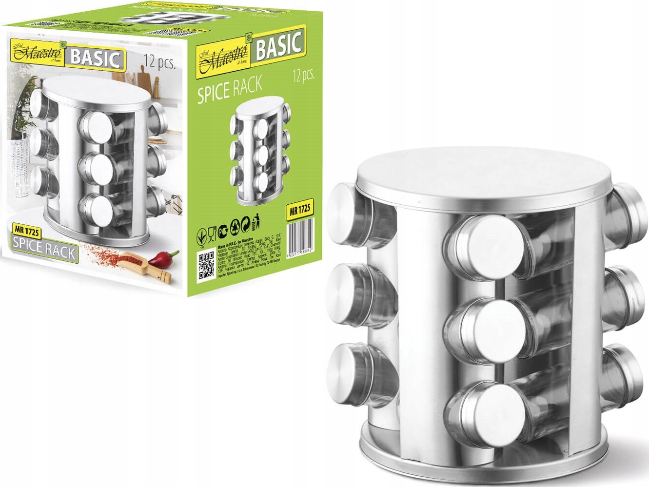 

MR1725 pojemniki do przypraw stojak słoiczki 12