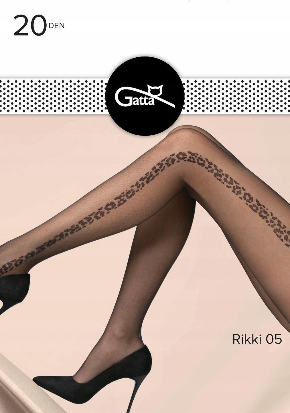 

Gatta Rikki Rajstopy damskie Ly wz.05/3-M/Nero