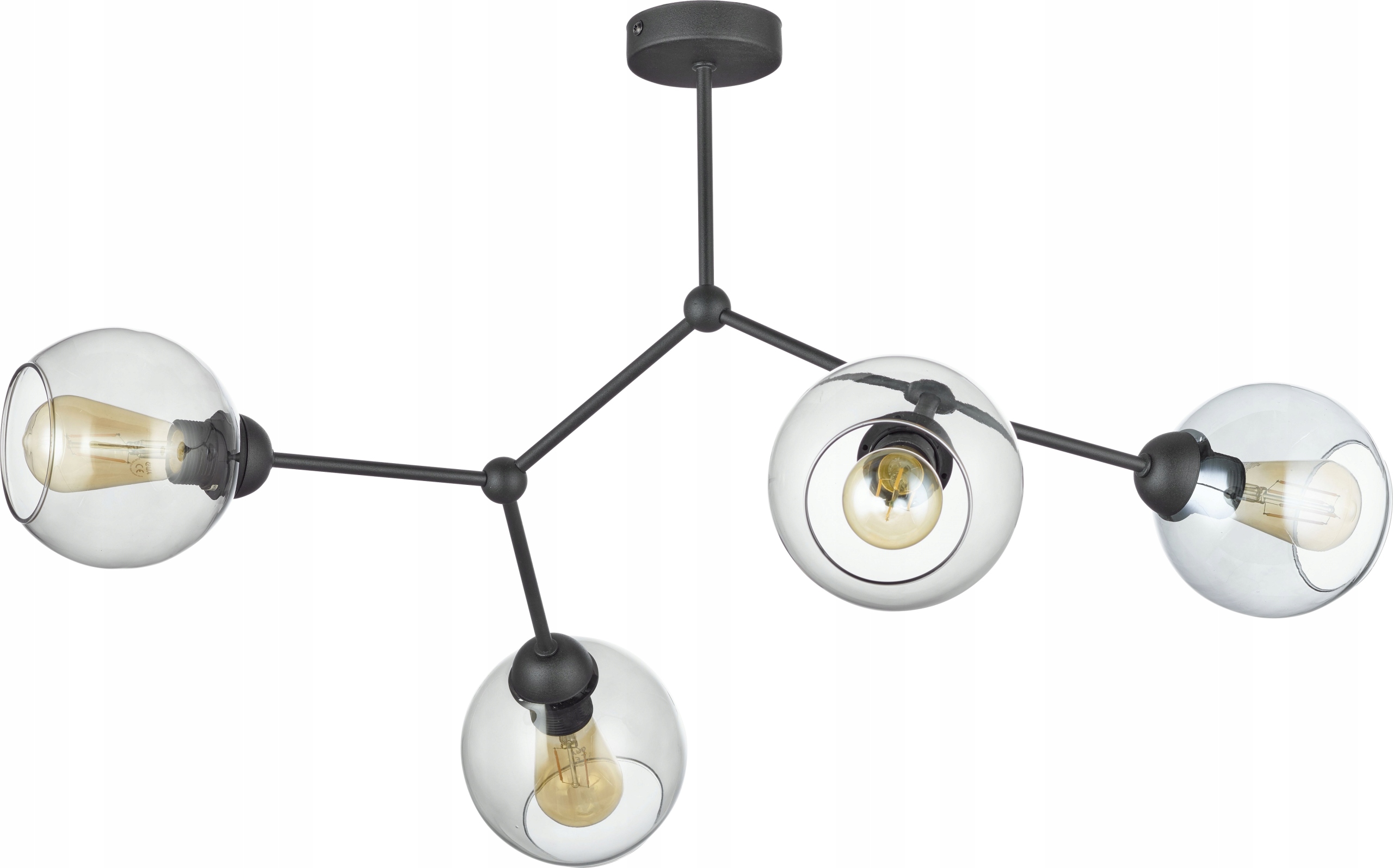 Nástenné svietidlo TK-Lighting čierne E27 60 W