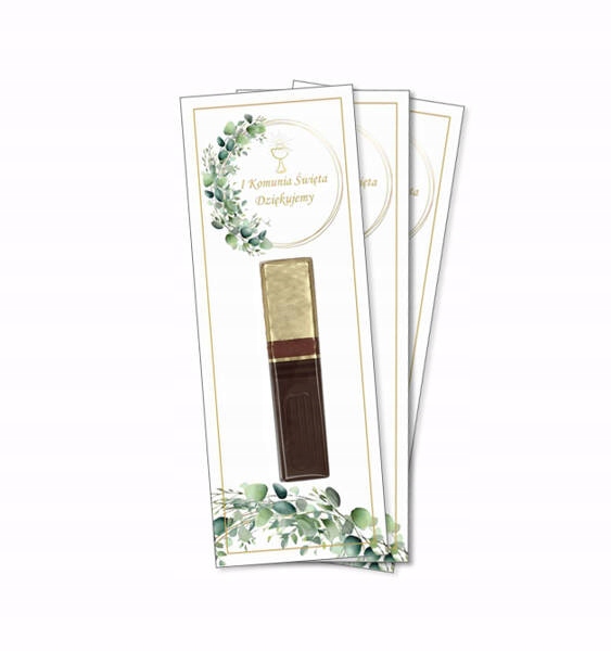 PODZIĘKOWANIA DLA GOŚCI KOMUNIA ŚWIĘTA IHS KIELICH ZŁOTY 5 SZT Marka MixParty