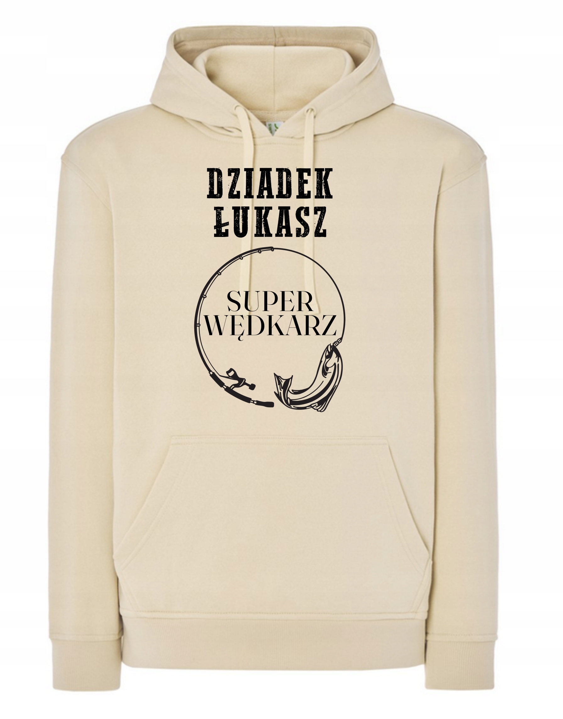 Mikina s kapucí Den dědečka Dědeček Jméno Rybář 5XL