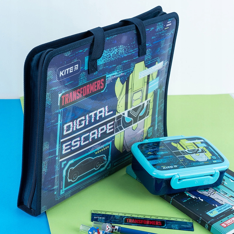 TECZKA SZKOLNA Z RĄCZKĄ GRUBA XL A4 TRANSFORMERS KITE Stan opakowania oryginalne