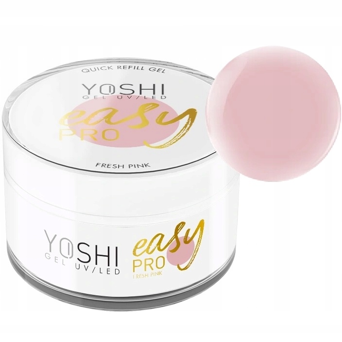 Yoshi Żel Budujący Uv Led Gel Easy Pro Fresh Pink Róż Półtransparentny 50ml