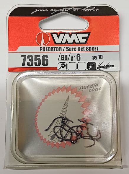 Haczyki VMC 7356 Bn Predator Vanadium nr. 6 op. 10szt.