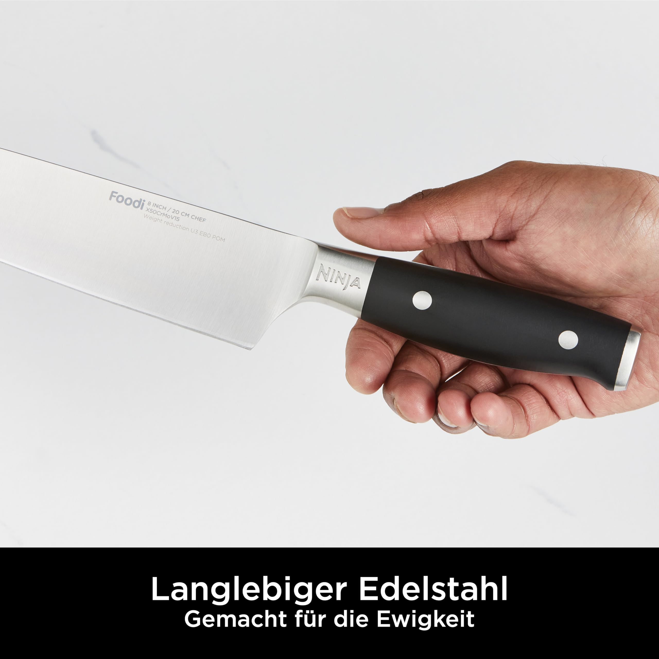 NINJA Foodi Blok Na Noże StaySharp Z Ostrzałką 5 Noży I Nożyczki — miniatura 6