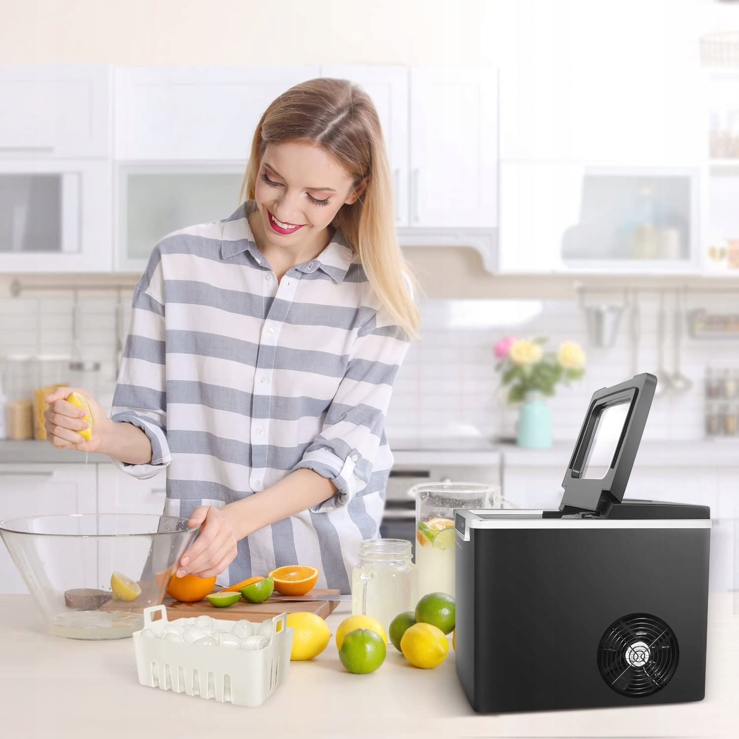 KOSTKARKA DO LODU CROWNFUL ELEKTRYCZNA KOMPAKTOWA SZYBKA Model EP1069-GS