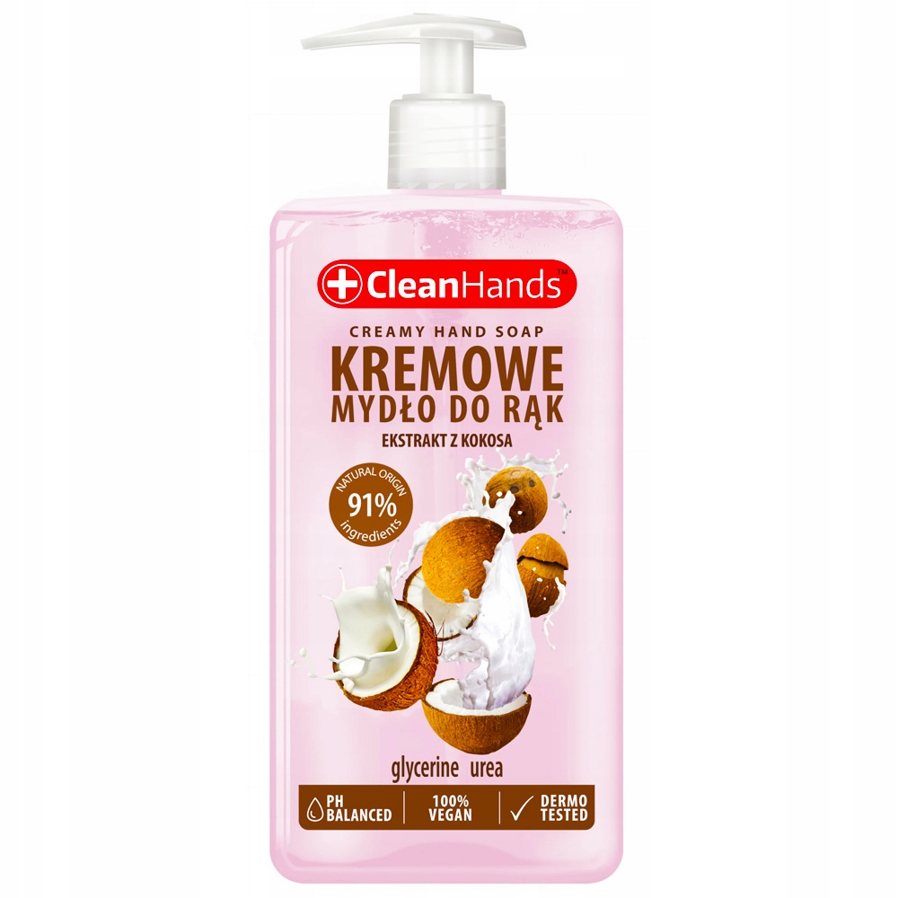 

Mydło Kremowe w Płynie Kokos CleanHands 300ml