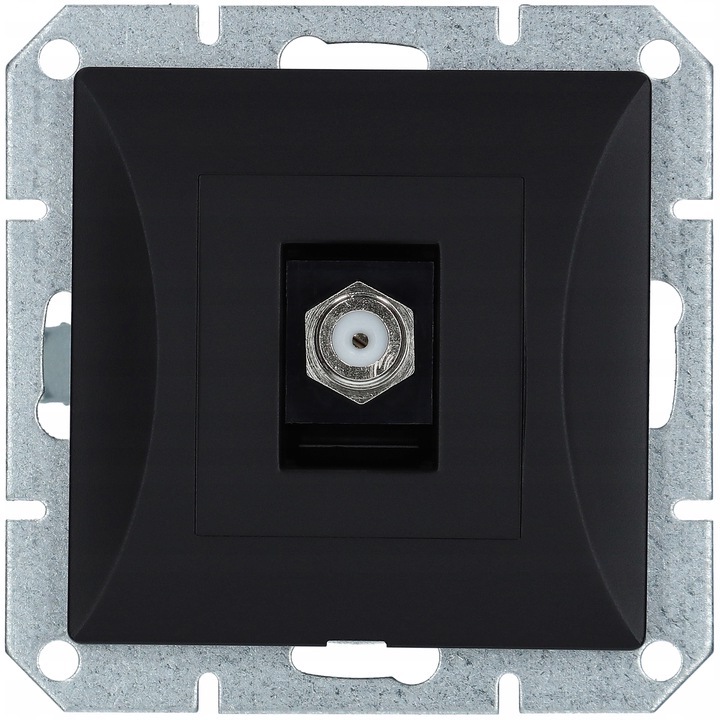 

Gniazdo Moduł antenowe typu F Opal czarny Mat