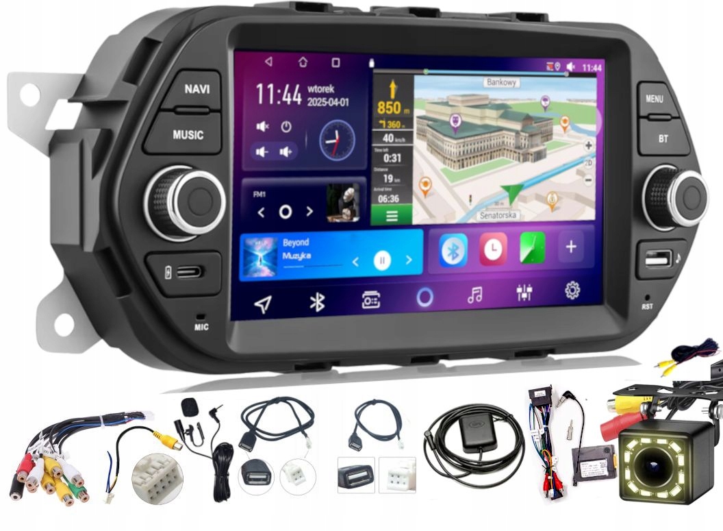 Autorádio Fiat Tipo Egea 2015-2021 Carplay Wifi Usb 4GB 64GB